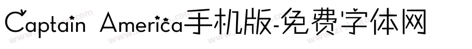 Captain America手机版字体转换